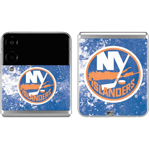 NHL New York Islanders Frozen Galaxy Z Flip4 5G Skin